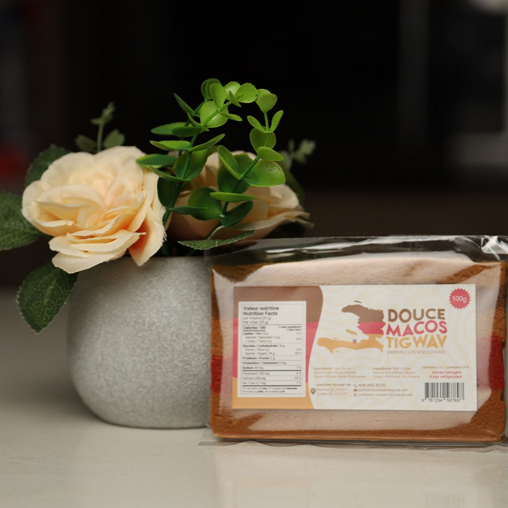Douce Macos – Traditional Haitian Caramel Milk Sweet (Box of 3)