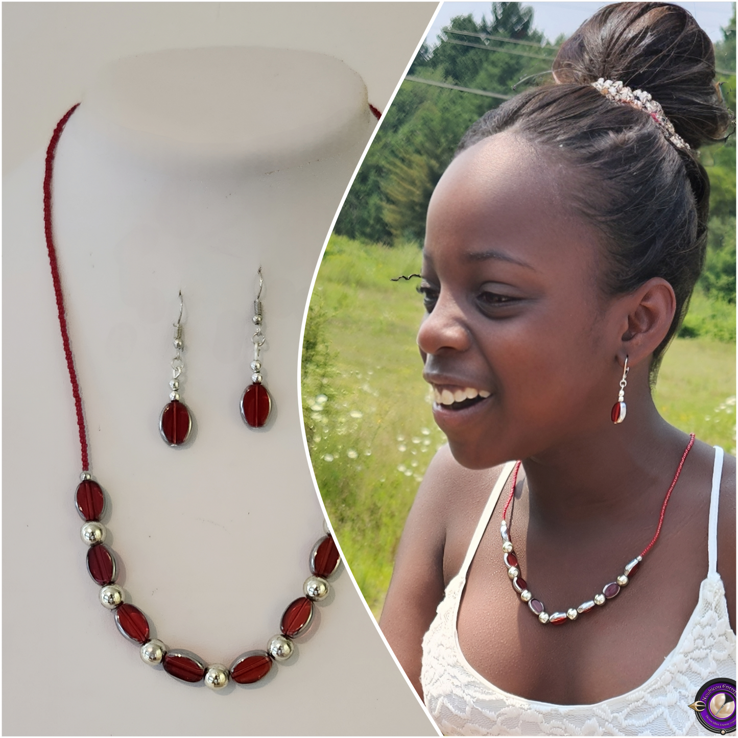Sparkling Red Cultural Beads – Handmade Heritage Jewelry
